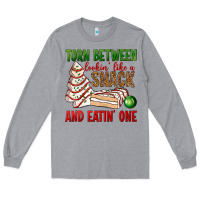 Heather Grey torn between lookin' like a snack and eatin' one bbs Long Sleeve Tee - BundleAndBundleShop