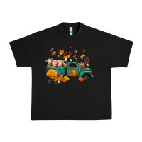 Black fall farm animals truck nancy Urban Heavy Tee - NancyCooperArtShop