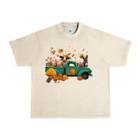 Sandshell fall farm animals truck nancy Urban Heavy Tee - NancyCooperArtShop
