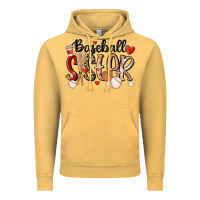 Vintage Mustard baseball sister Vintage Hoodie - MaliasSmallBusiness