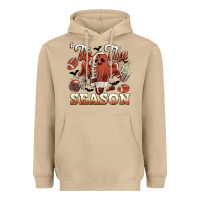 Mushroom tis the season football halloween Heavyweight Hoodie - CowGirlArtShop