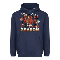 Navy tis the season football halloween Heavyweight Hoodie - CowGirlArtShop