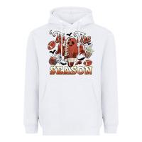 White tis the season football halloween Heavyweight Hoodie - CowGirlArtShop