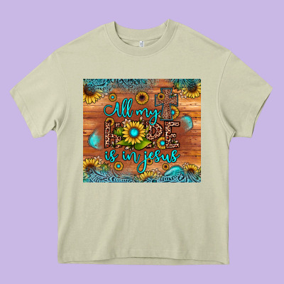 All My Hope Is In Jesus Heavy Core Tee Designed By Jahusdesignshop