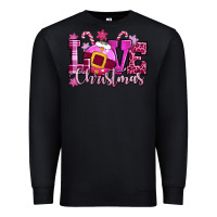 Black love christmas pink Premium Sweatshirt - CowGirlArtShop