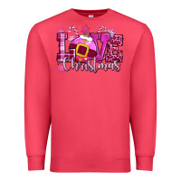 Cardinal love christmas pink Premium Sweatshirt - CowGirlArtShop