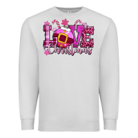 Dove Grey love christmas pink Premium Sweatshirt - CowGirlArtShop