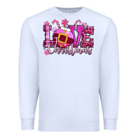 White love christmas pink Premium Sweatshirt - CowGirlArtShop