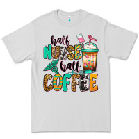 Dove Grey half nurse half coffee Premium Tee - Jasminsmagicworld