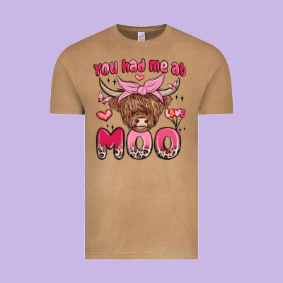 You Had Me At Moo Vintage Tee Designed By Maliassmallbusiness