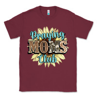 Burgundy praying moms club Classic Tee - NancyCooperArtShop
