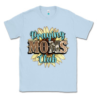 Dusty Blue praying moms club Classic Tee - NancyCooperArtShop