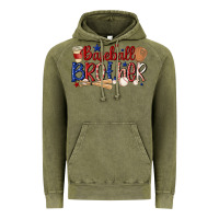 Vintage Olive baseball brother Vintage Hoodie - MaliasSmallBusiness