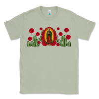 Matcha lady of Guadalupe cactus rose Classic Tee - JahusDesignShop