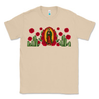 Mushroom lady of Guadalupe cactus rose Classic Tee - JahusDesignShop