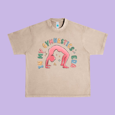 In My Gymnastics Era Shinning Urban Heavy Tee Designed By Maliassmallbusiness