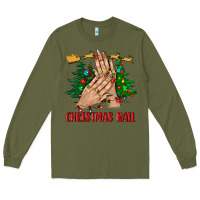 Army Green christmas nail bbs Long Sleeve Tee - BundleAndBundleShop