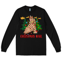 Black christmas nail bbs Long Sleeve Tee - BundleAndBundleShop