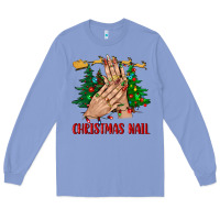 Colony Blue christmas nail bbs Long Sleeve Tee - BundleAndBundleShop