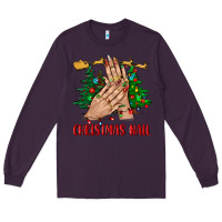 Plum christmas nail bbs Long Sleeve Tee - BundleAndBundleShop