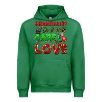 Emerald pharmacist do it with care and love christmas Urban Hoodie - FaDigitalArtStudio