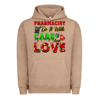 Pigment Burro pharmacist do it with care and love christmas Urban Hoodie - FaDigitalArtStudio