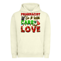 Pigment Pistachio pharmacist do it with care and love christmas Urban Hoodie - FaDigitalArtStudio