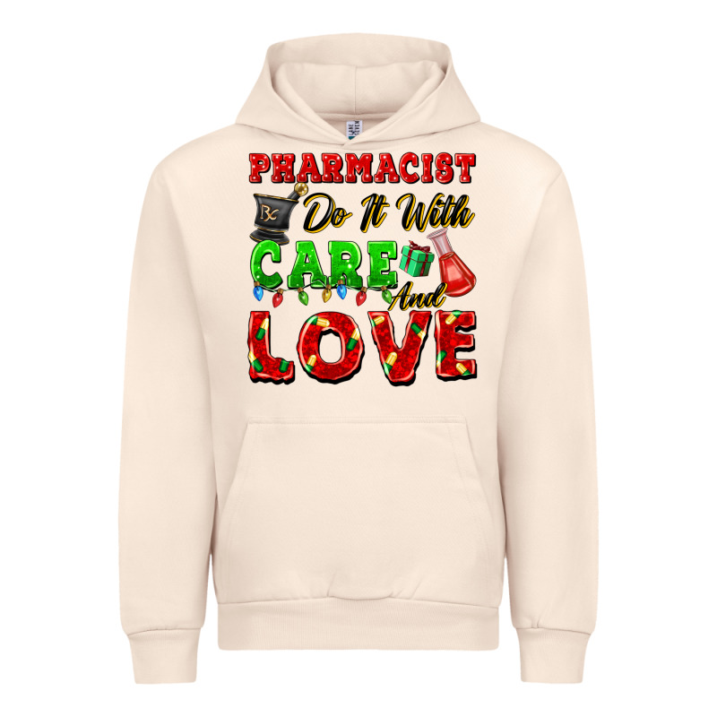 Pharmacist Do It With Care And Love Christmas Urban Hoodie by FaDigitalArtStudio | Teevron