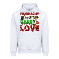 White pharmacist do it with care and love christmas Urban Hoodie - FaDigitalArtStudio