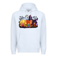 White hocus pocus gnomes Premium Hoodie - CowGirlArtShop