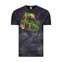 Cloud Black mardi gras tree rex Vintage Tee - MaliasSmallBusiness