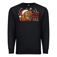 Black merry christmas yall Premium Sweatshirt - CowGirlArtShop