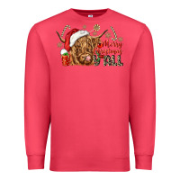 Cardinal merry christmas yall Premium Sweatshirt - CowGirlArtShop