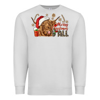 Dove Grey merry christmas yall Premium Sweatshirt - CowGirlArtShop