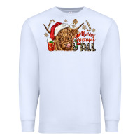 White merry christmas yall Premium Sweatshirt - CowGirlArtShop