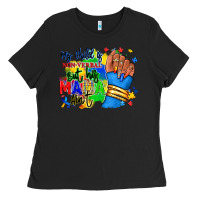 Black my child is non verbal but his mama aint afro Ladies Tee - RanaPortraitStore