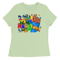 My Child Is Non Verbal But His Mama Aint Afro Ladies Tee | Teevron
