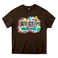Chocolate Brown instructional assistant's Heavy Core Tee - AdoDesignShop