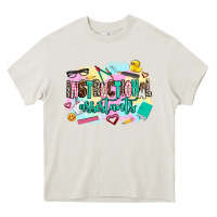 Cream instructional assistant's Heavy Core Tee - AdoDesignShop