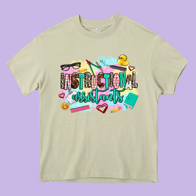 Instructional Assistant's Heavy Core Tee Designed By Adodesignshop