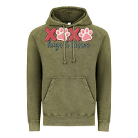 Vintage Olive xoxo hugs and kisses Vintage Hoodie - MaliasSmallBusiness