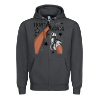 Smoke I Have Two Moods Black Sneakers Afro Girl Zipper Hoodie - texasbilliewilder