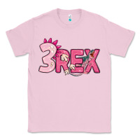 Bubblegum Pink pink three rex Classic Tee - MaliasSmallBusiness