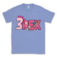 Colony Blue pink three rex Classic Tee - MaliasSmallBusiness