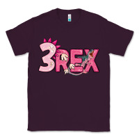 Plum pink three rex Classic Tee - MaliasSmallBusiness