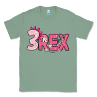 Sage pink three rex Classic Tee - MaliasSmallBusiness