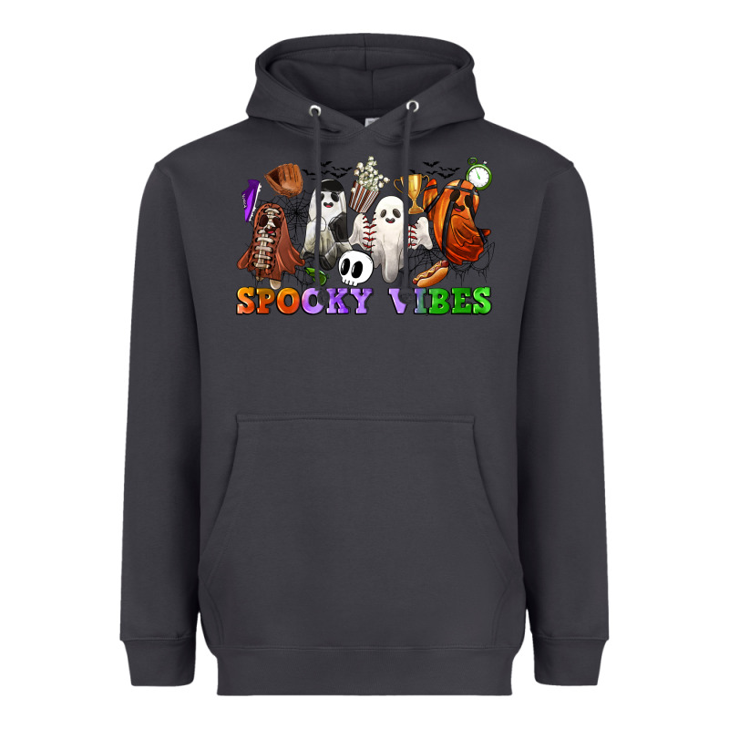 Spooky Vibes Sports Ghosts Heavyweight Hoodie by CowGirlArtShop | Teevron