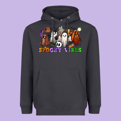 Spooky Vibes Sports Ghosts Heavyweight Hoodie Designed By Cowgirlartshop