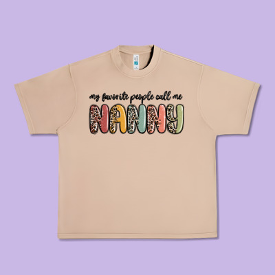 My Favorite People Call Me Nanny Urban Heavy Tee Designed By Maliassmallbusiness
