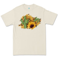 Bone cactus leopard sunflower glitter  patch Premium Tee - AdoDesignShop